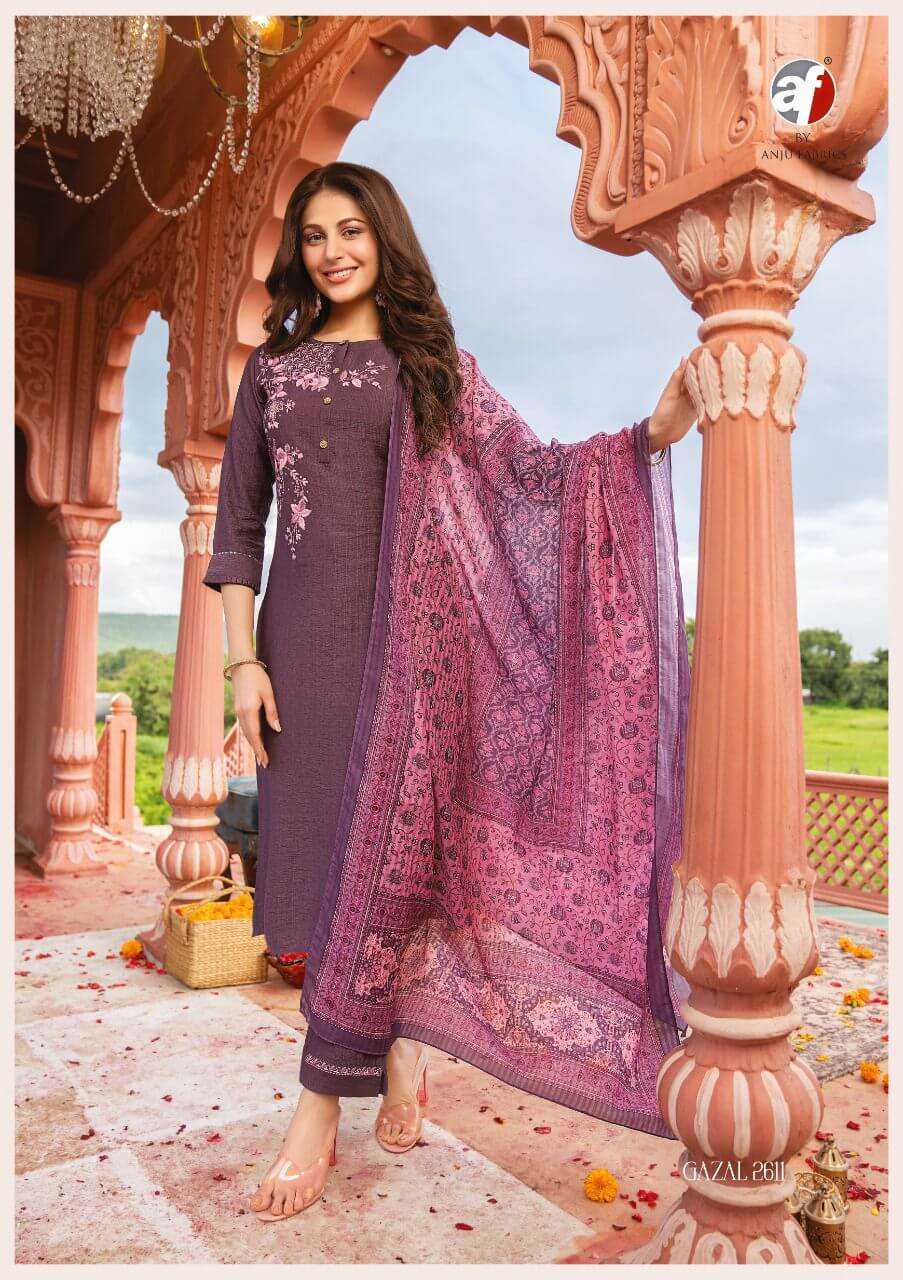 Af Gazal Embroidery Salwar Kameez collection 5