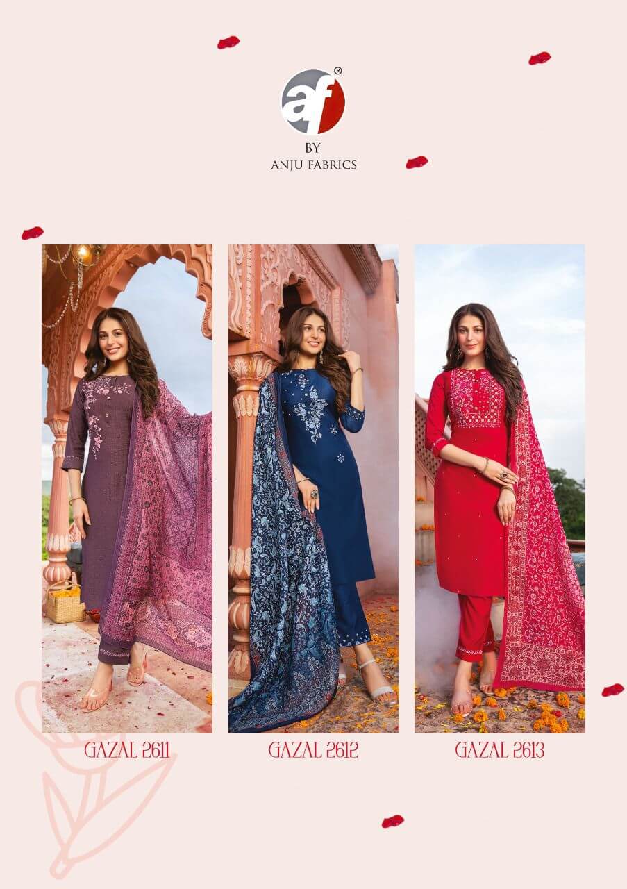 Af Gazal Embroidery Salwar Kameez collection 9