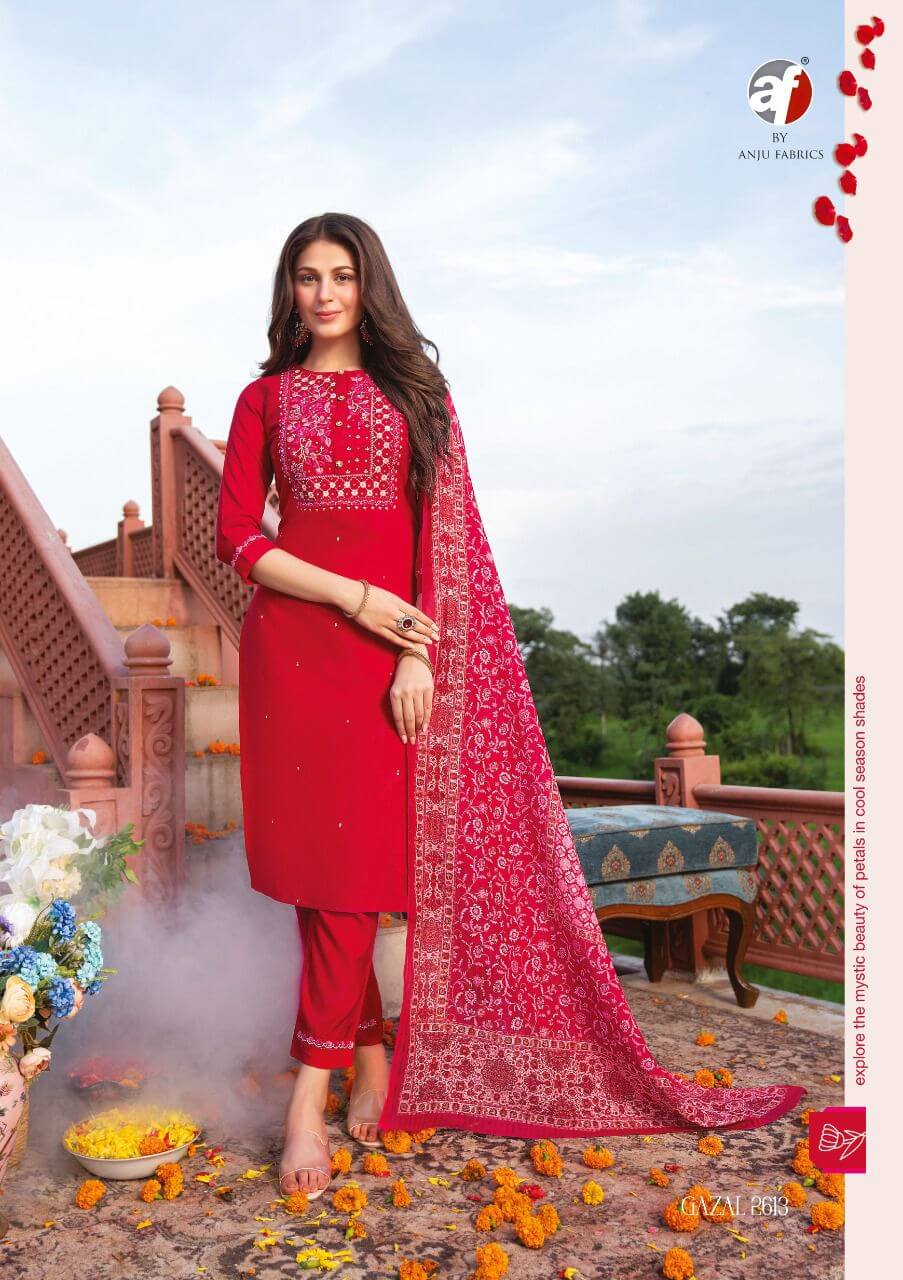 Af Gazal Embroidery Salwar Kameez collection 13