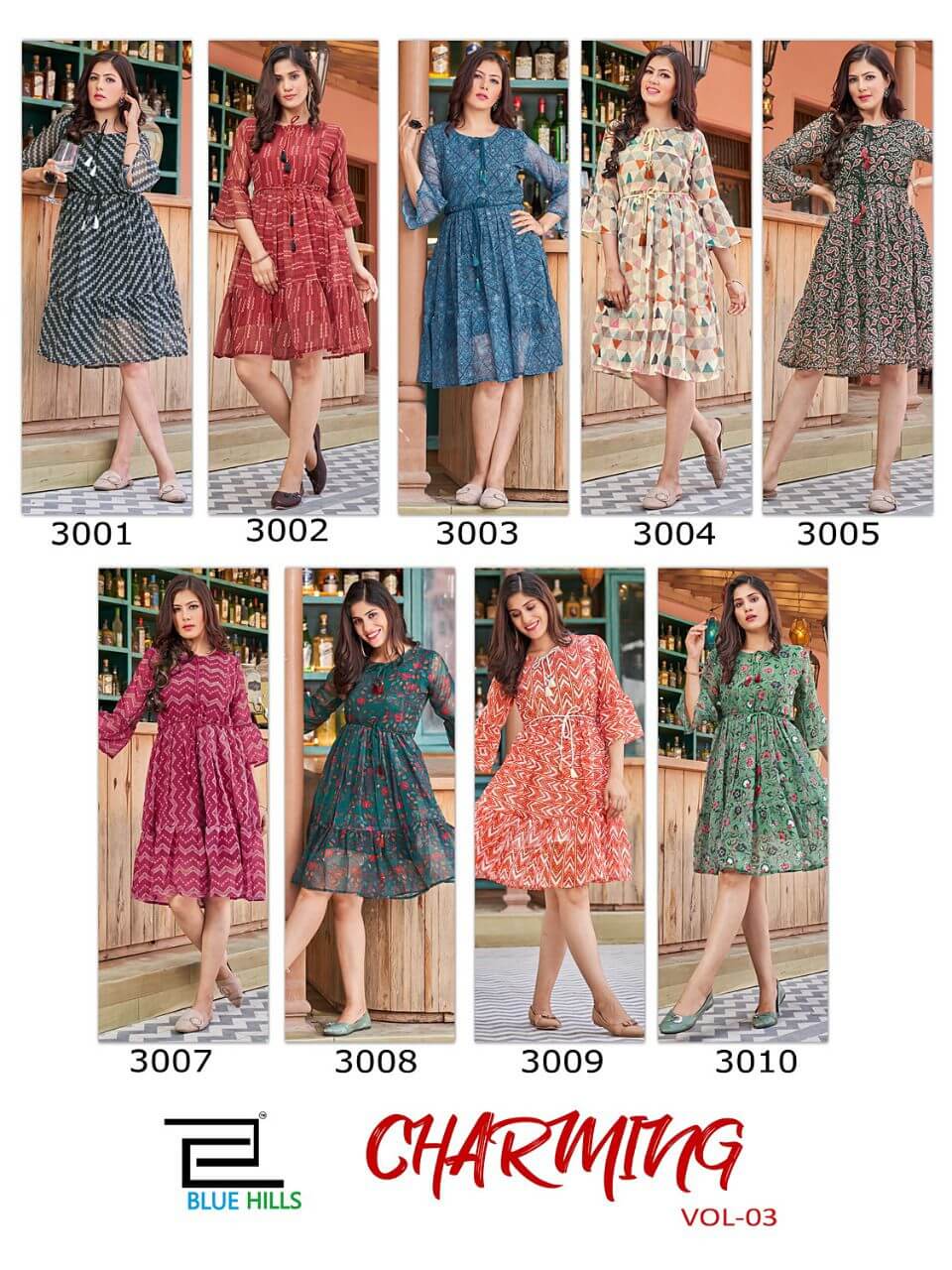 Blue Hills Charming vol 3 One Piece Dress Catalog collection 5