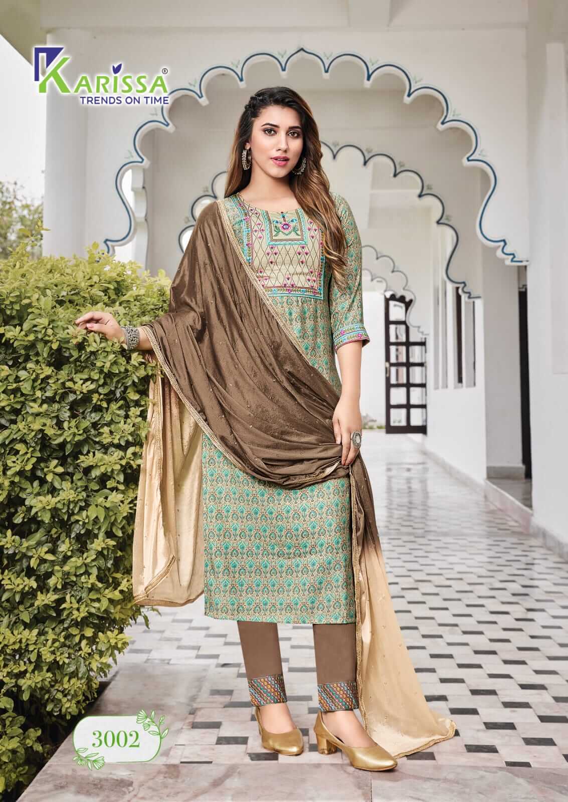 Karissa Siya vol 3 Printed Salwar Kameez Catalog collection 7