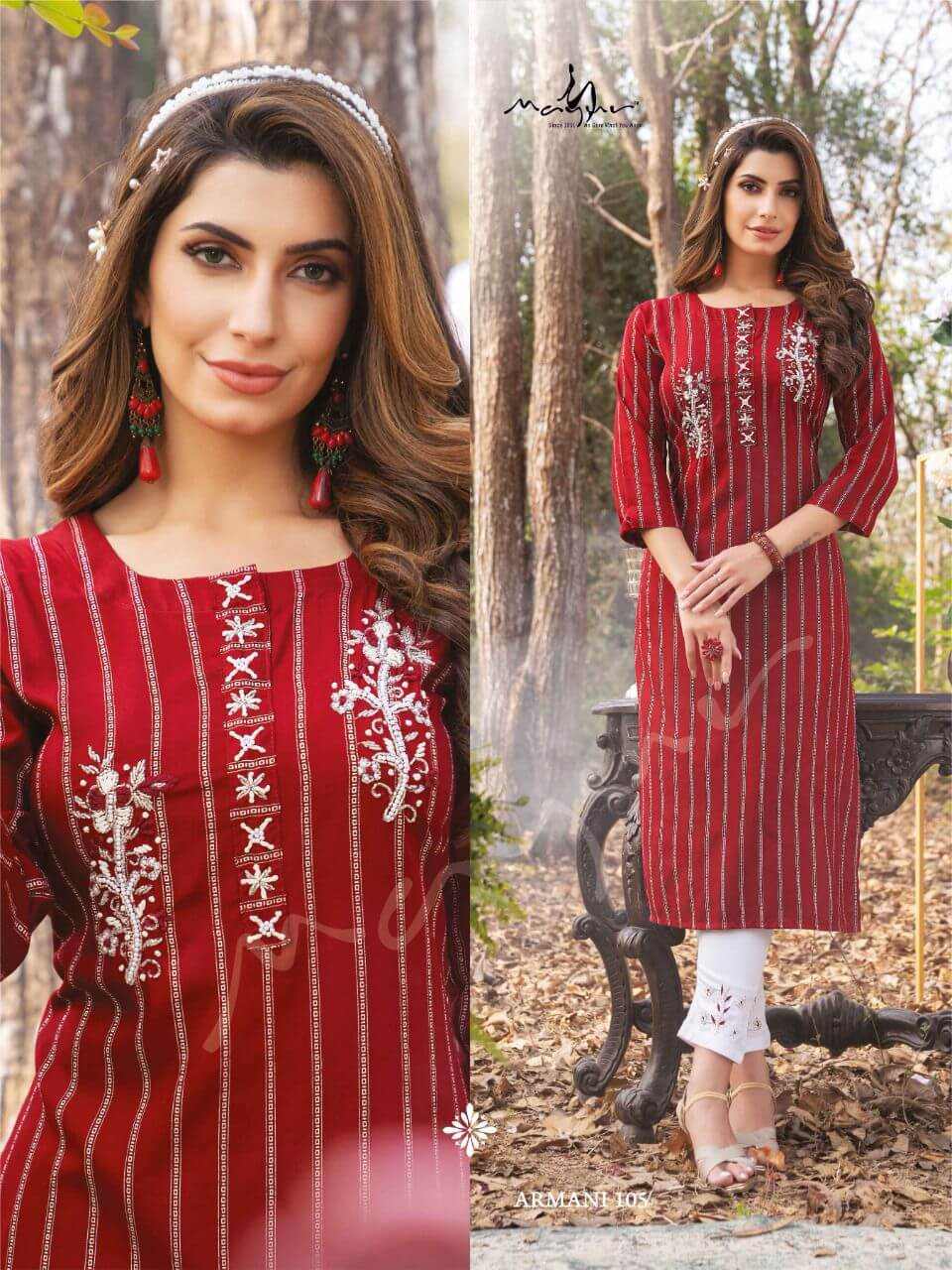 Mayur Armani Kurtis with Bottom Catalog collection 6