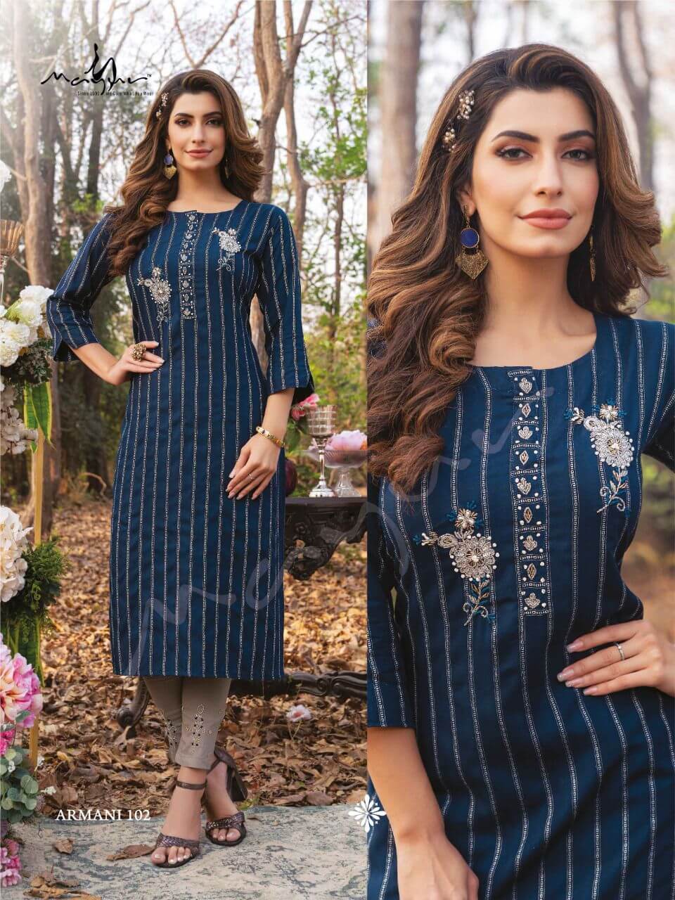 Mayur Armani Kurtis with Bottom Catalog collection 3