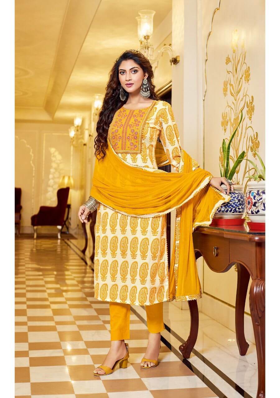 Kajal Style Swagger vol 1 Cotton Salwar Kameez Catalog collection 6