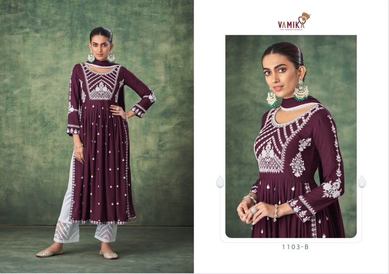 Vamika Nx Aadhira Designer Wedding Party Salwar Suits Catalog collection 1