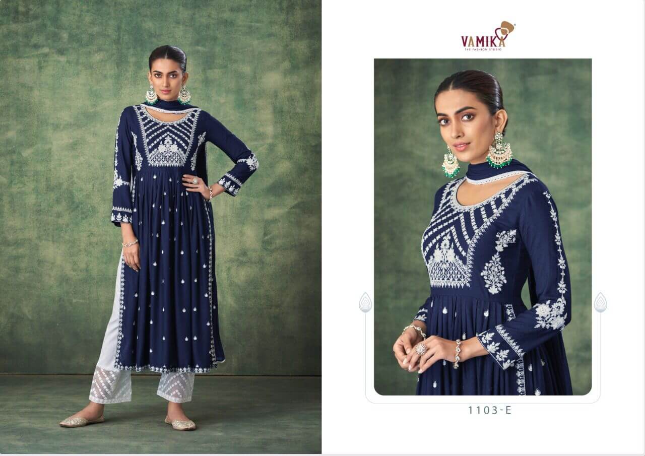 Vamika Nx Aadhira Designer Wedding Party Salwar Suits Catalog collection 5