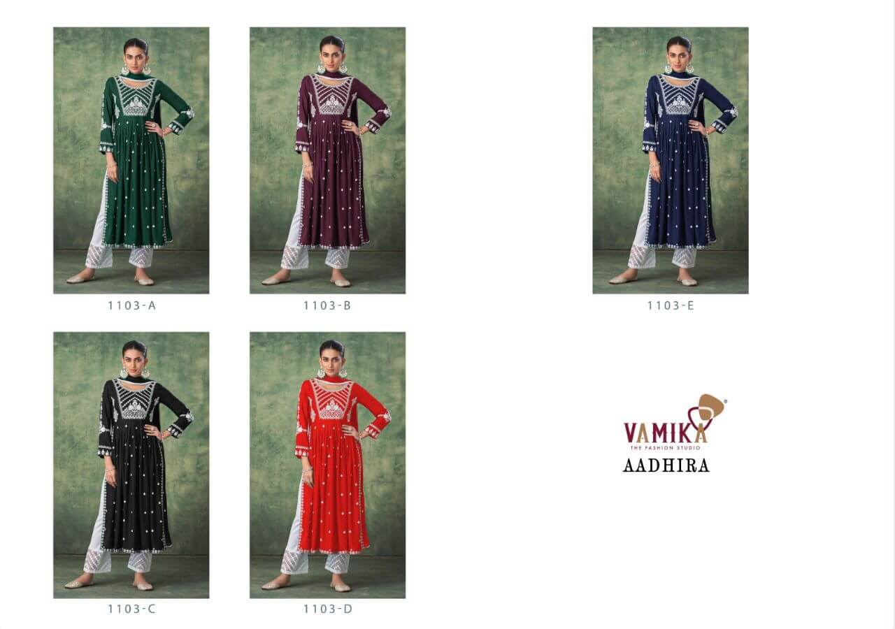 Vamika Nx Aadhira Designer Wedding Party Salwar Suits Catalog collection 4
