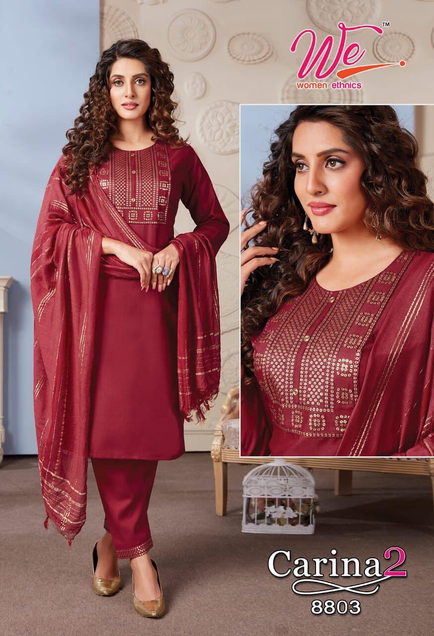 We Carina vol 2 Embroidery Salwar Kameez collection 3