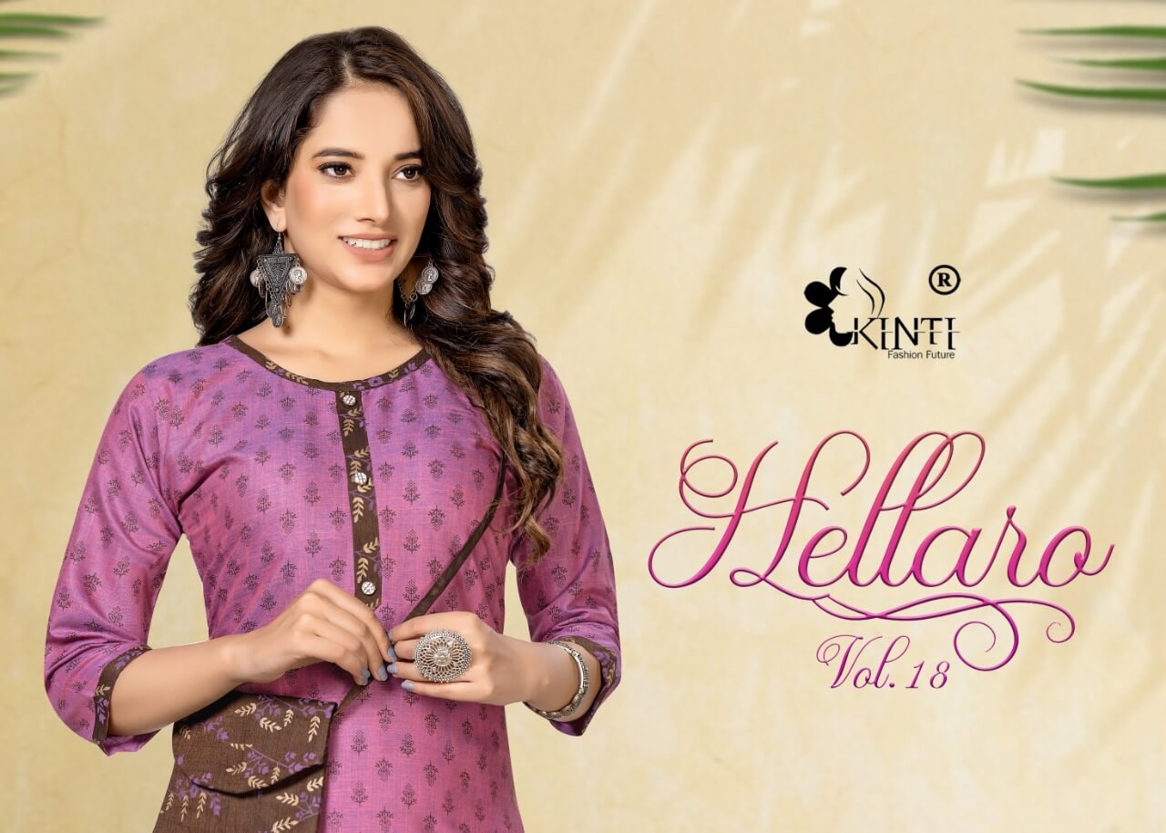 Kinti Hellaro vol 18 Kurtis with bottom Catalog collection 1