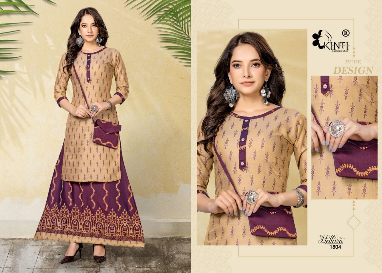 Kinti Hellaro vol 18 Kurtis with bottom Catalog collection 10