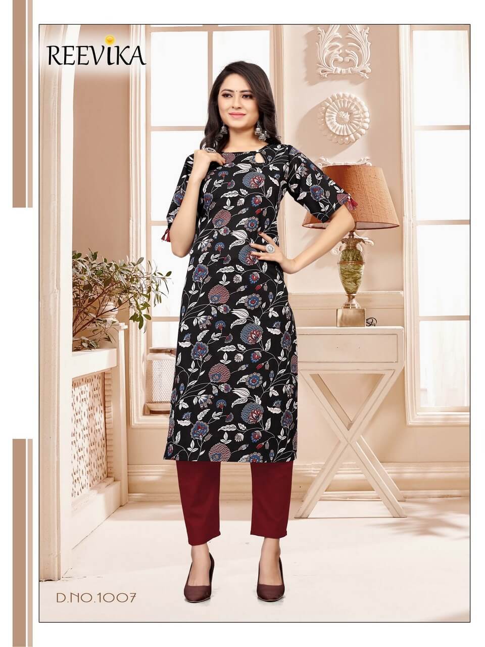 Brand New Anju Modi Floral Print Kurti - DCxAsra