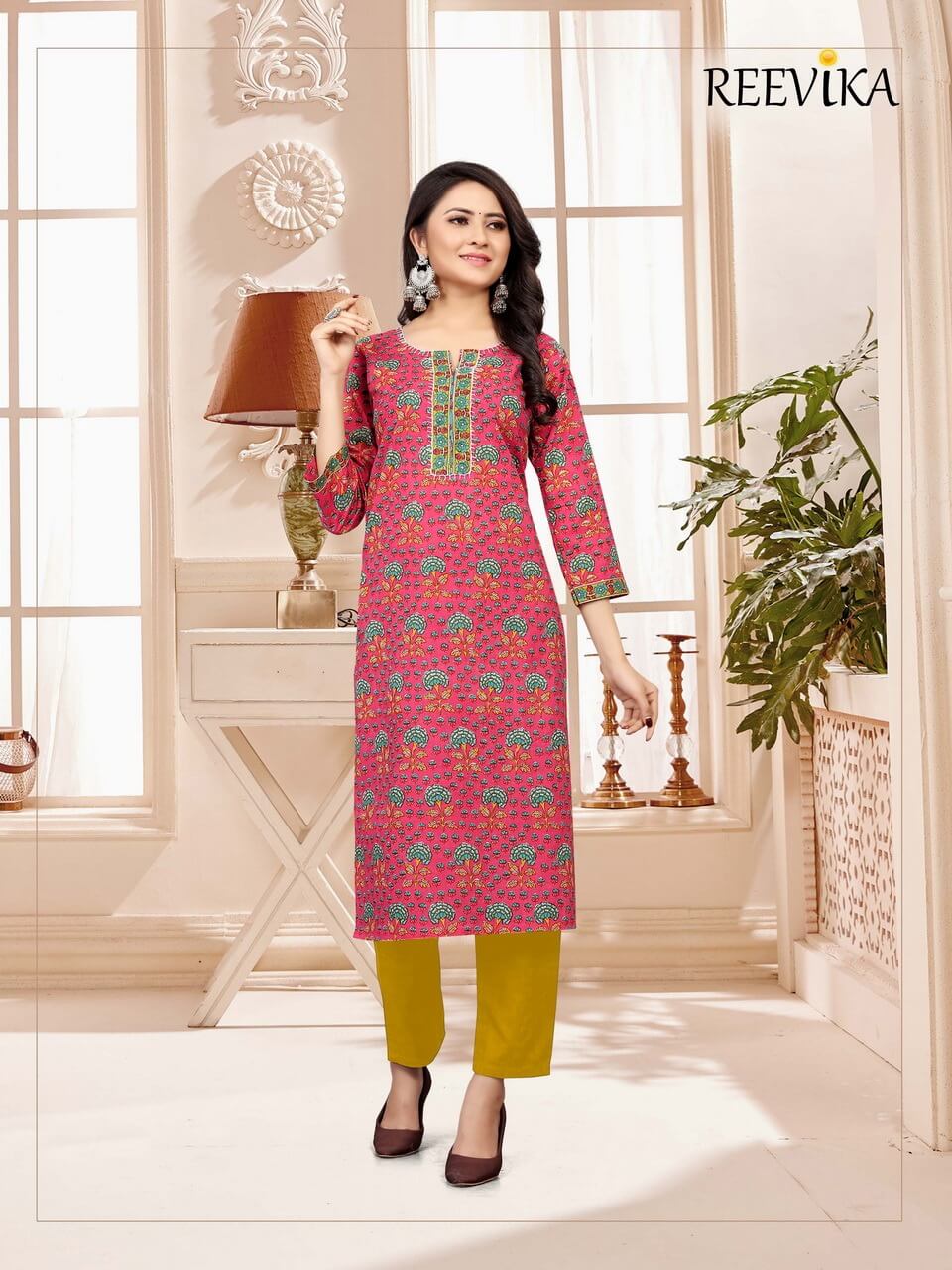 Reevika Aaina Rani Single Kurtis at Wholesale Rate collection 1