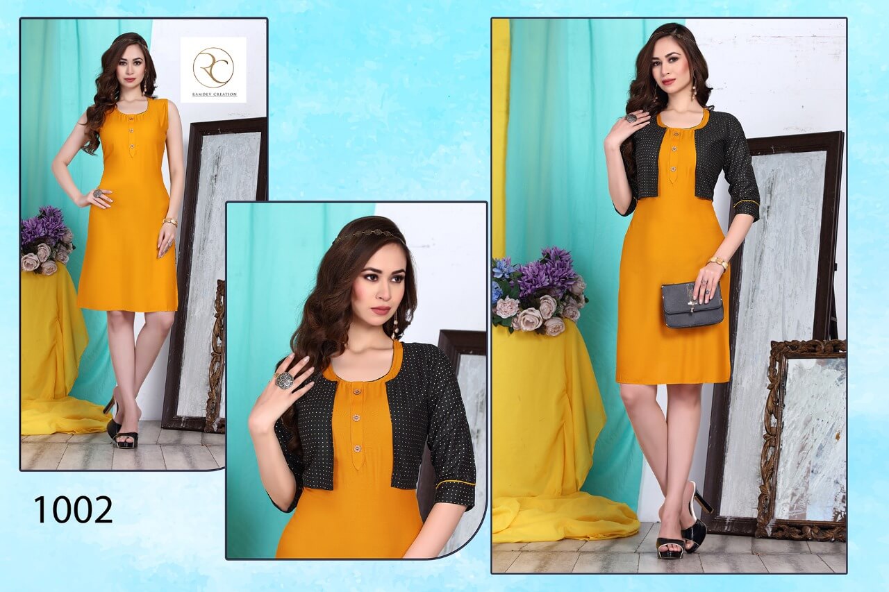 Ramdev Tip Top Casual Wear Kurti Catalog collection 5