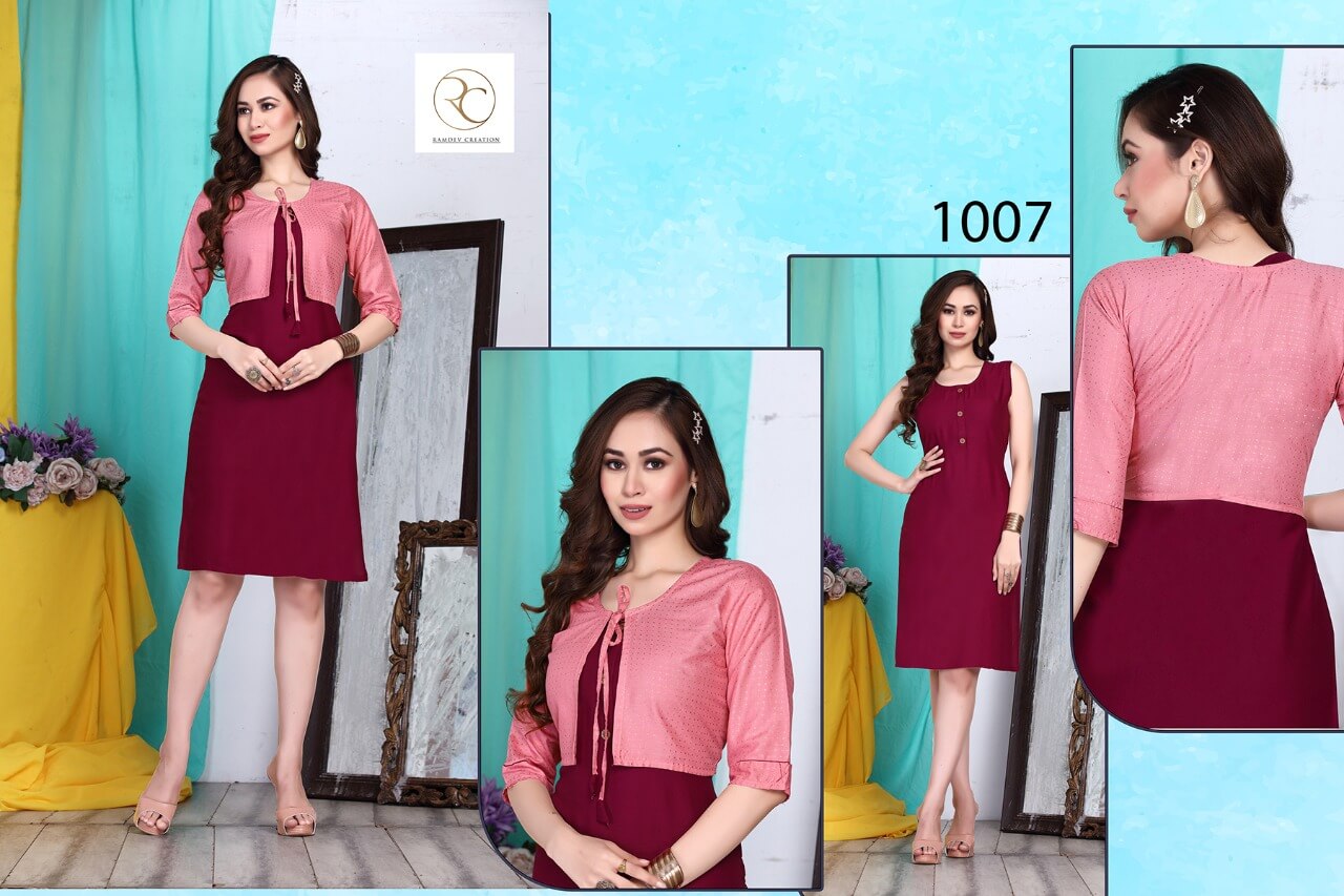 Ramdev Tip Top Casual Wear Kurti Catalog collection 8