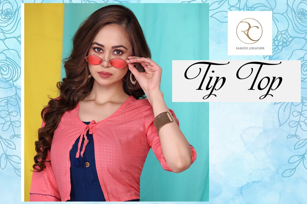 Ramdev Tip Top Casual Wear Kurti Catalog collection 10