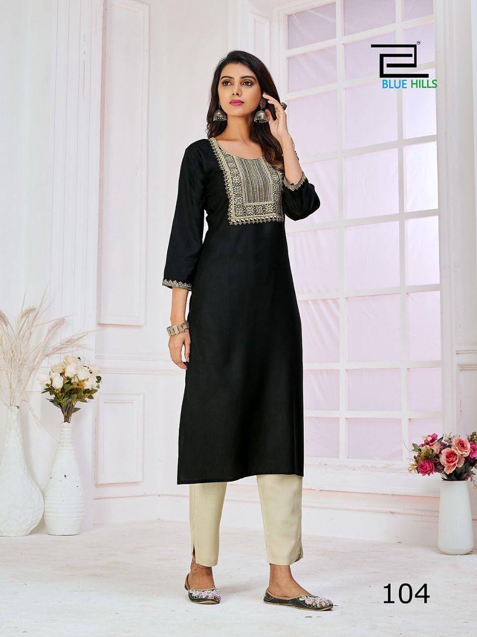 Blue Hills College Girl Vol 1 Rayon Kurti Catalog collection 4