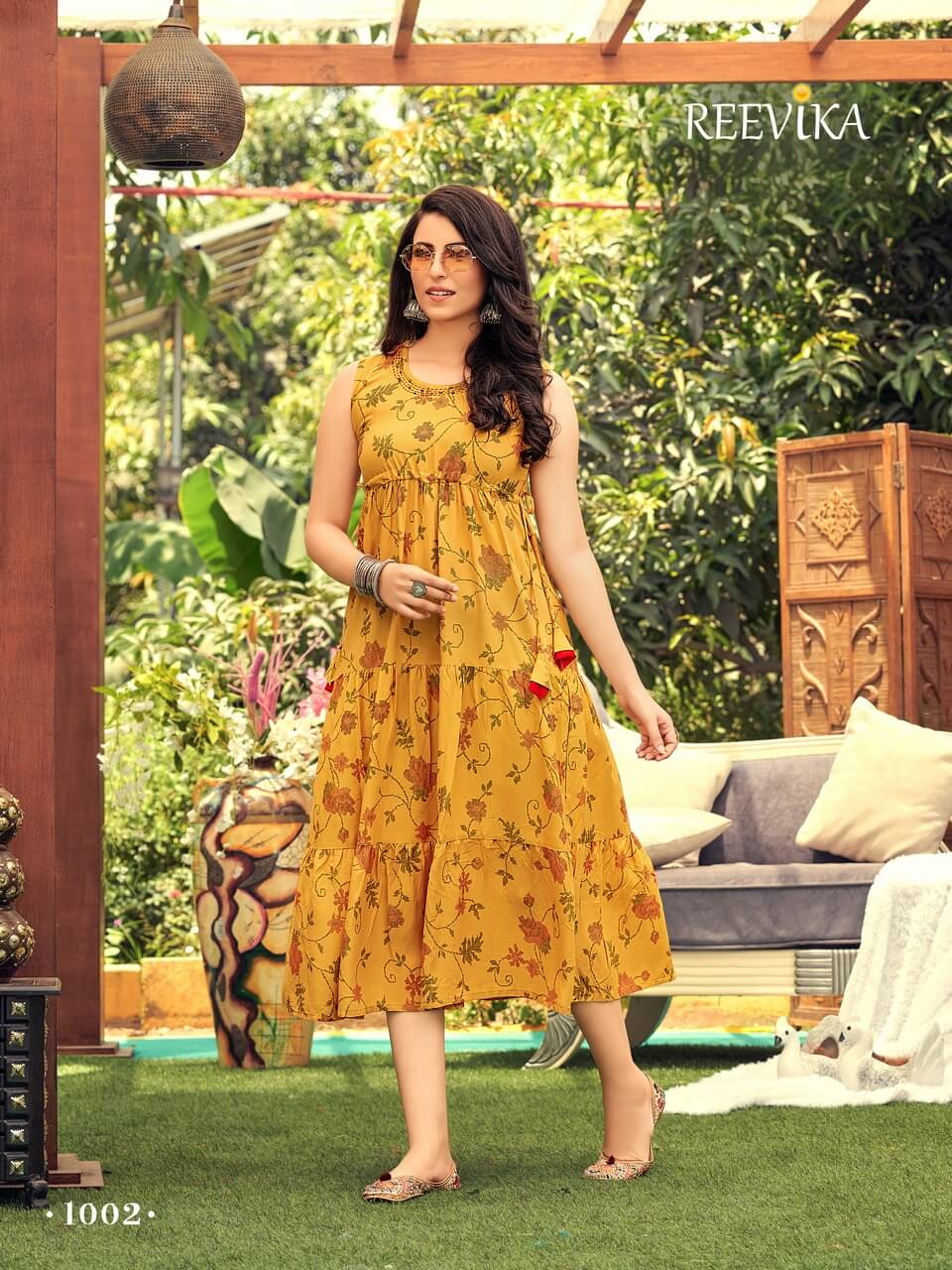 Reevika Mahira Yellow Single Kurtis collection 1