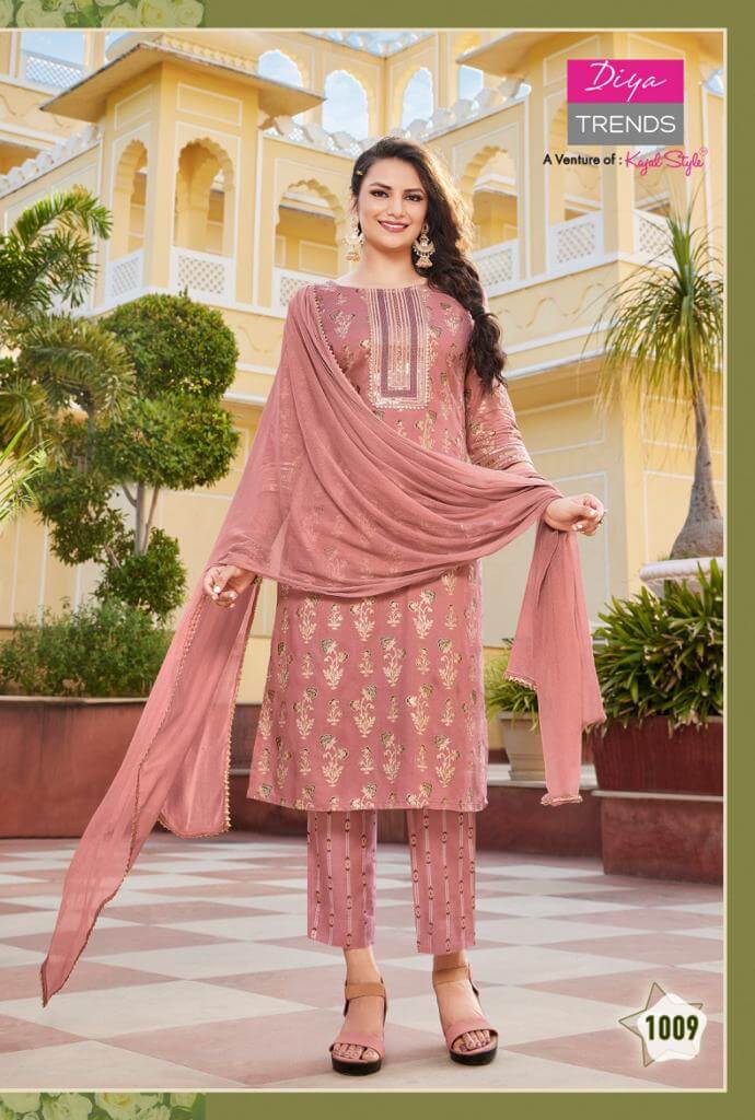 Diya Trends Zubeda vol 1 Printed Salwar Kameez Catalog collection 5