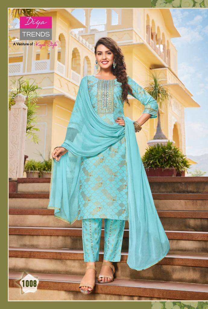 Diya Trends Zubeda vol 1 Printed Salwar Kameez Catalog collection 2