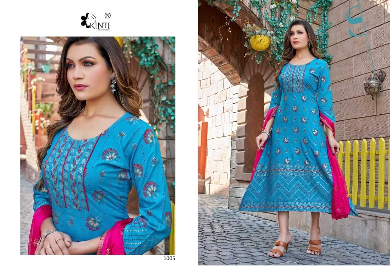 Kinti Heena Kurti with Dupatta Catalog collection 9