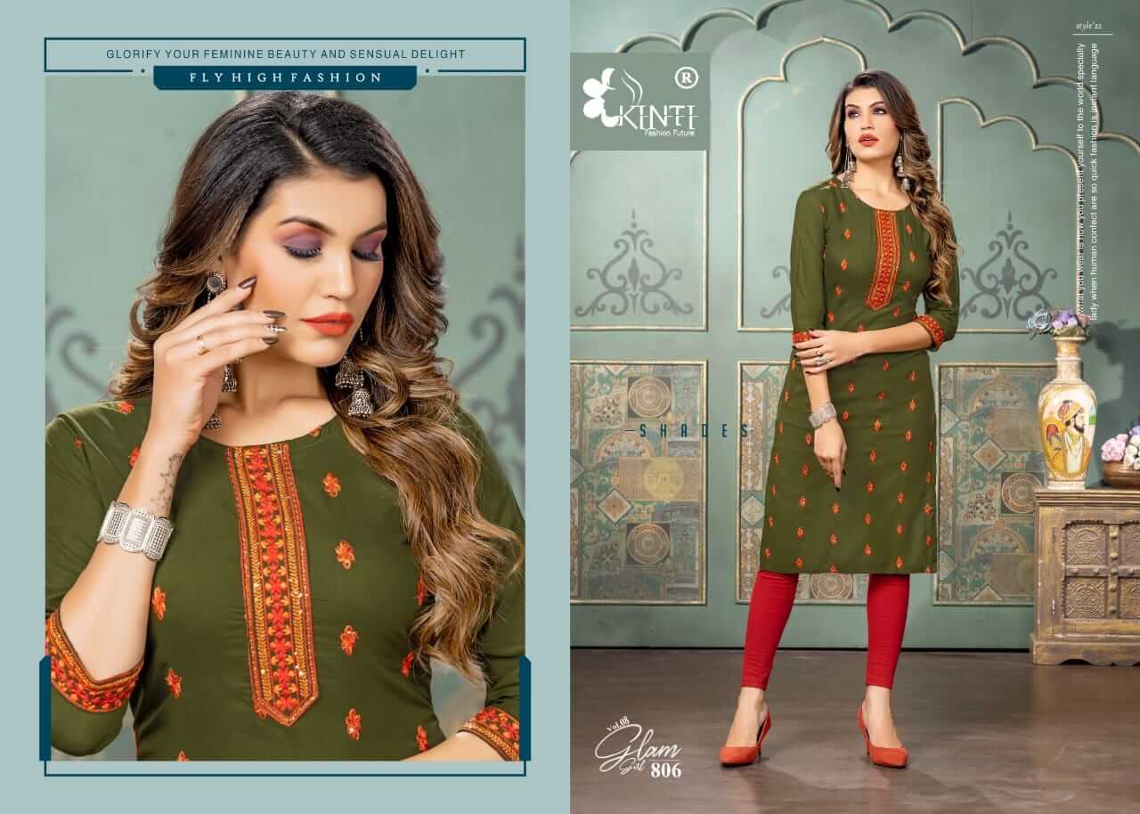 Kinti Glam Girl vol 8 Rayon Kurti Catalog collection 7