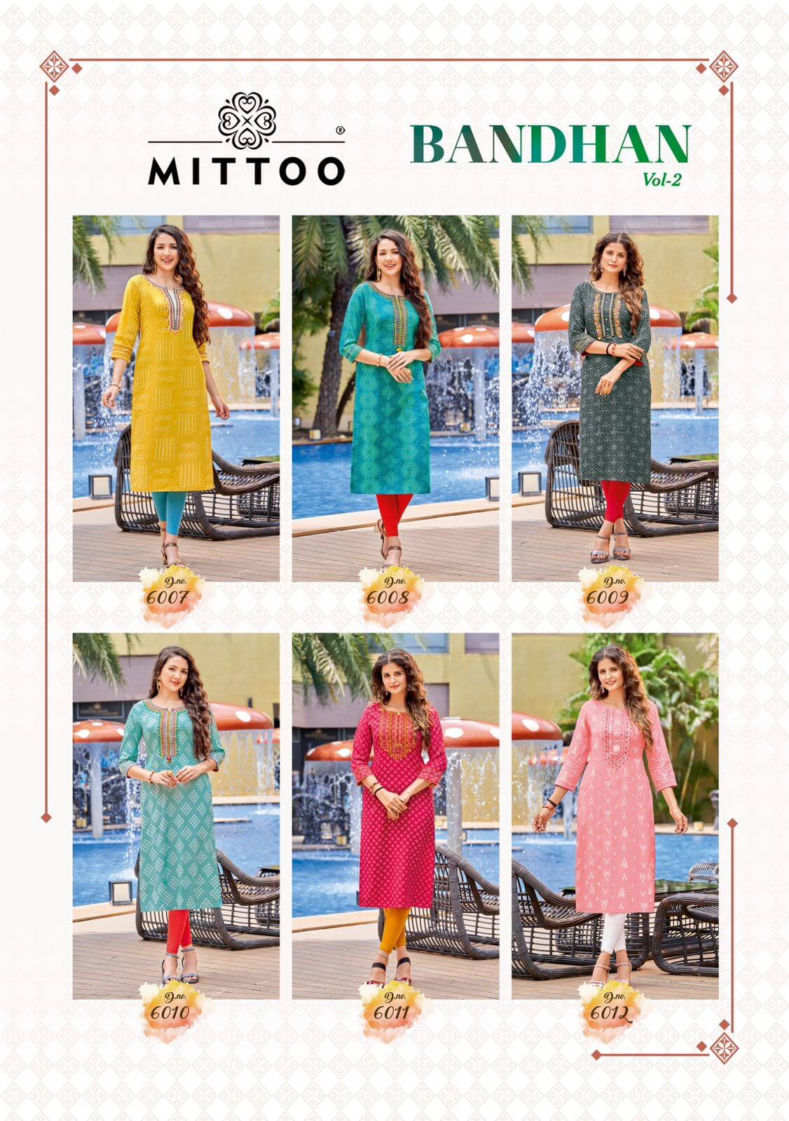 Mittoo Bandhan vol 2 Rayon Kurti Catalog collection 2