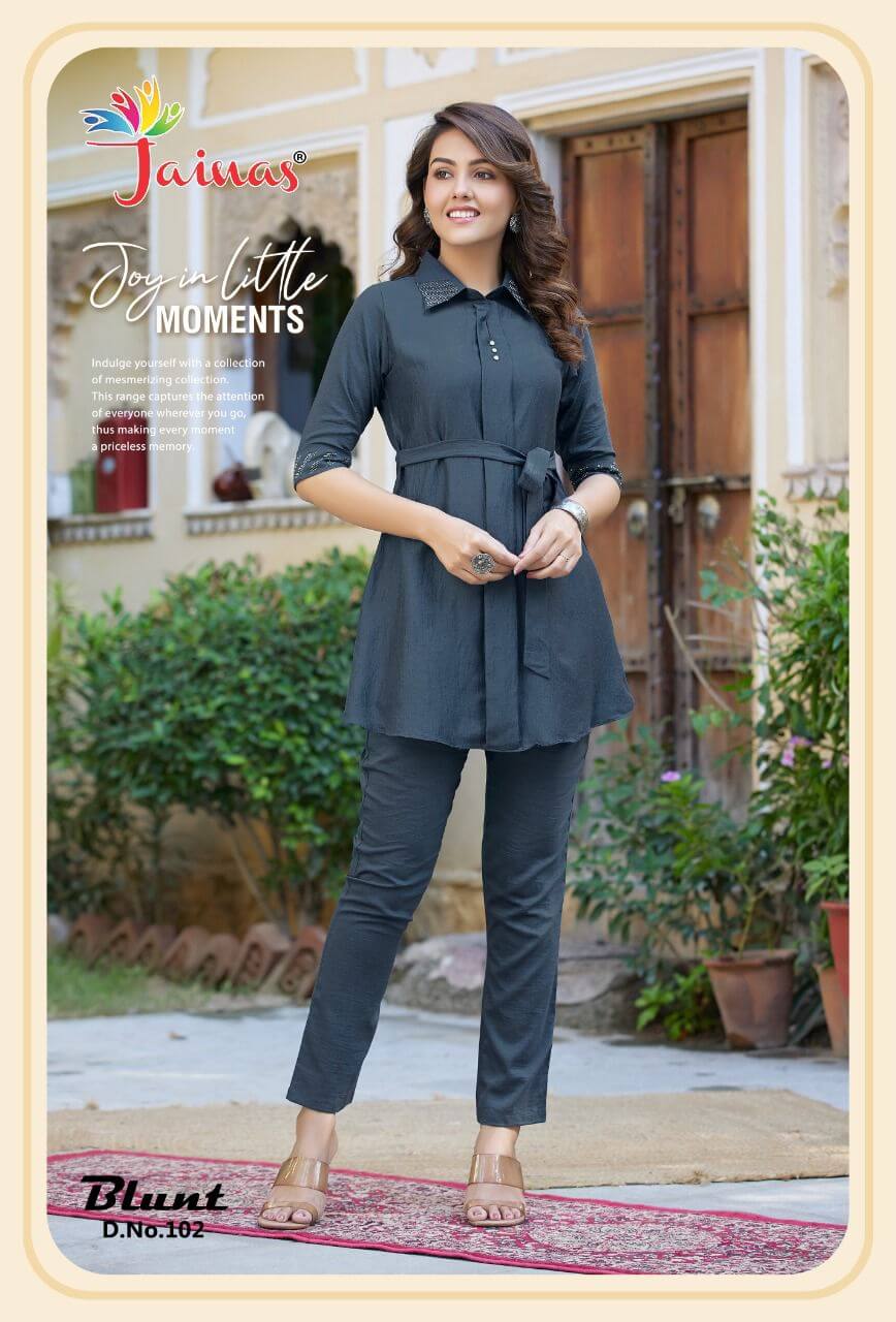 Jainas Blunt Kurtis with Bottom Catalog collection 7