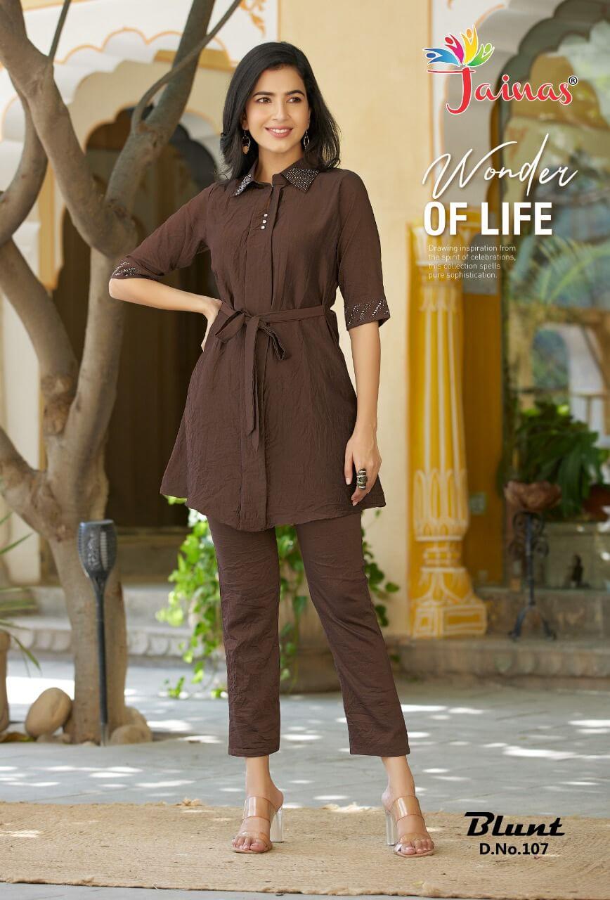 Jainas Blunt Kurtis with Bottom Catalog collection 1