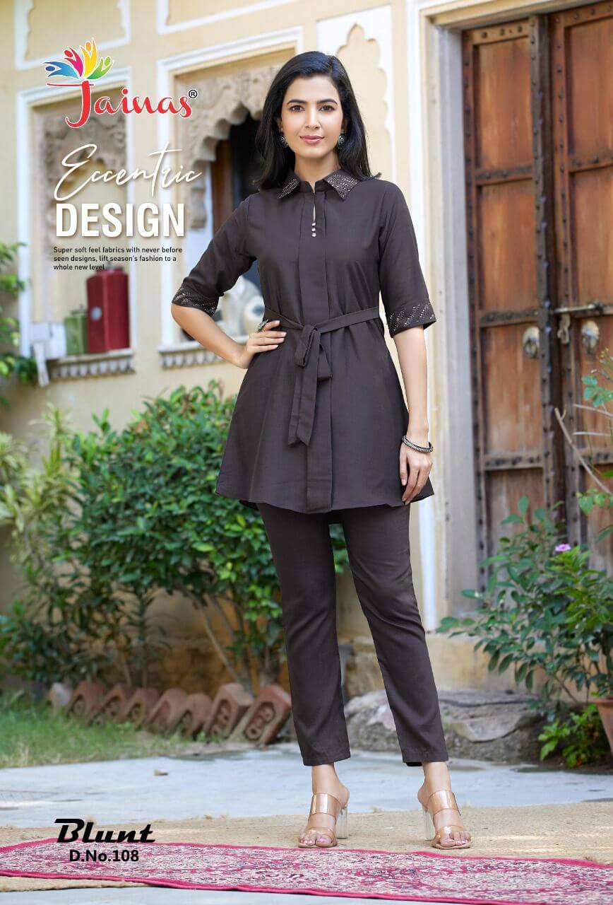 Jainas Blunt Kurtis with Bottom Catalog collection 2