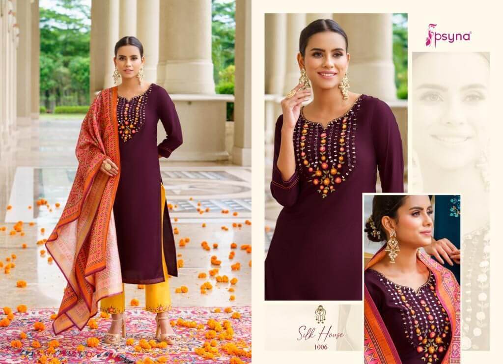 Psyna Silk House Churidar Salwar Suits Catalog collection 2