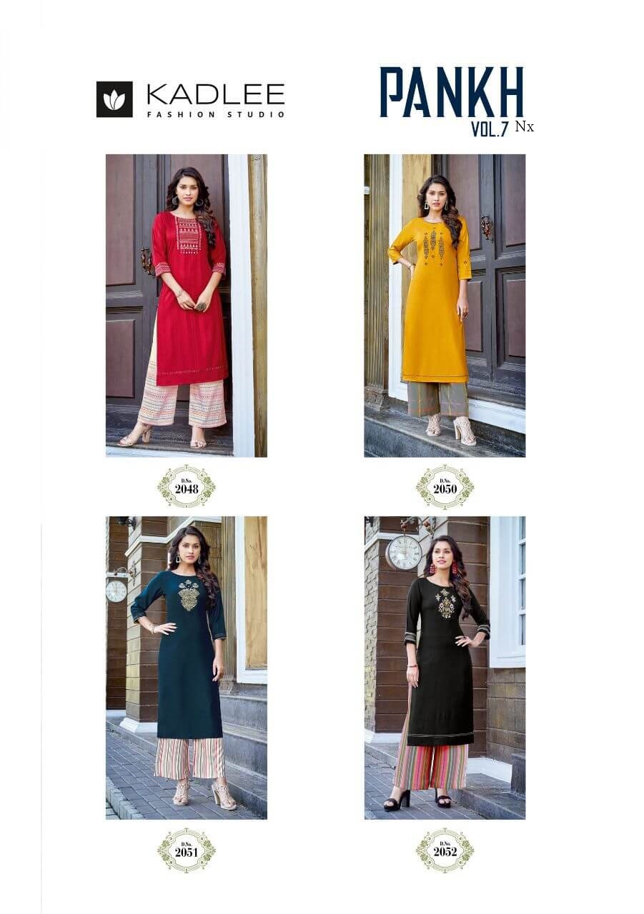 Kadlee Pankh vol 7 Nx Kurtis with bottom Catalog collection 4