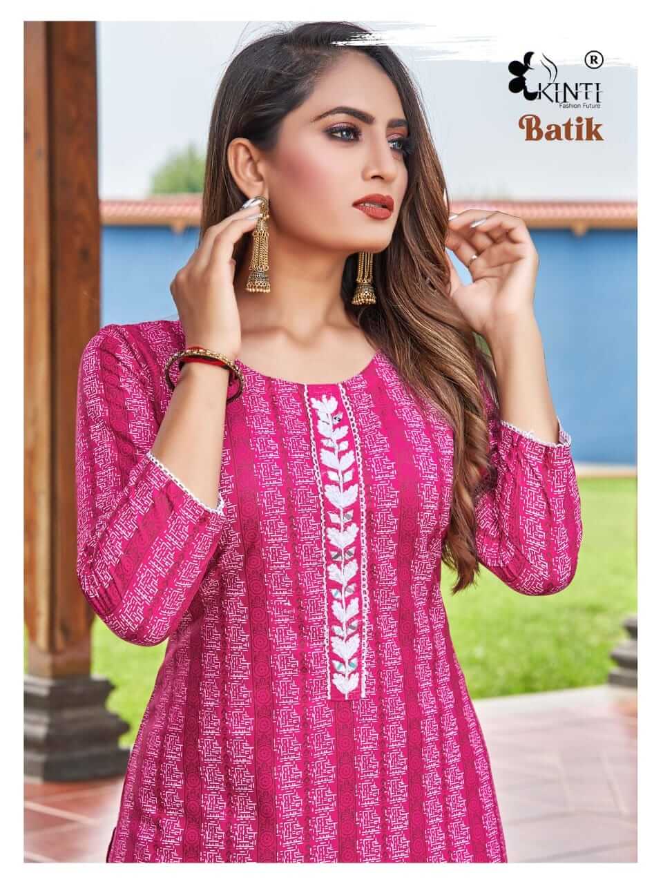 Kinti Batik Rayon Kurti Catalog collection 11