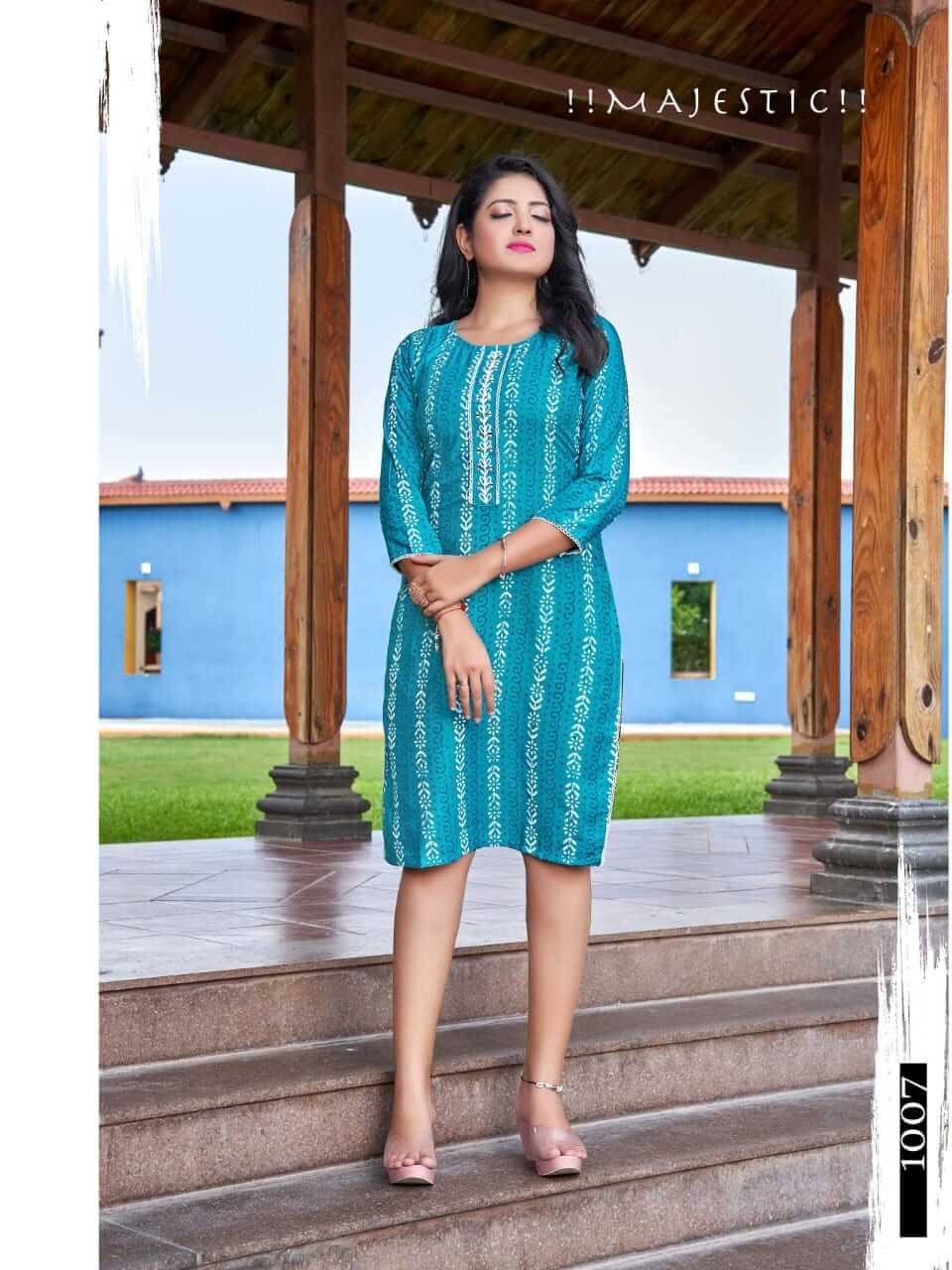 Kinti Batik Rayon Kurti Catalog collection 5