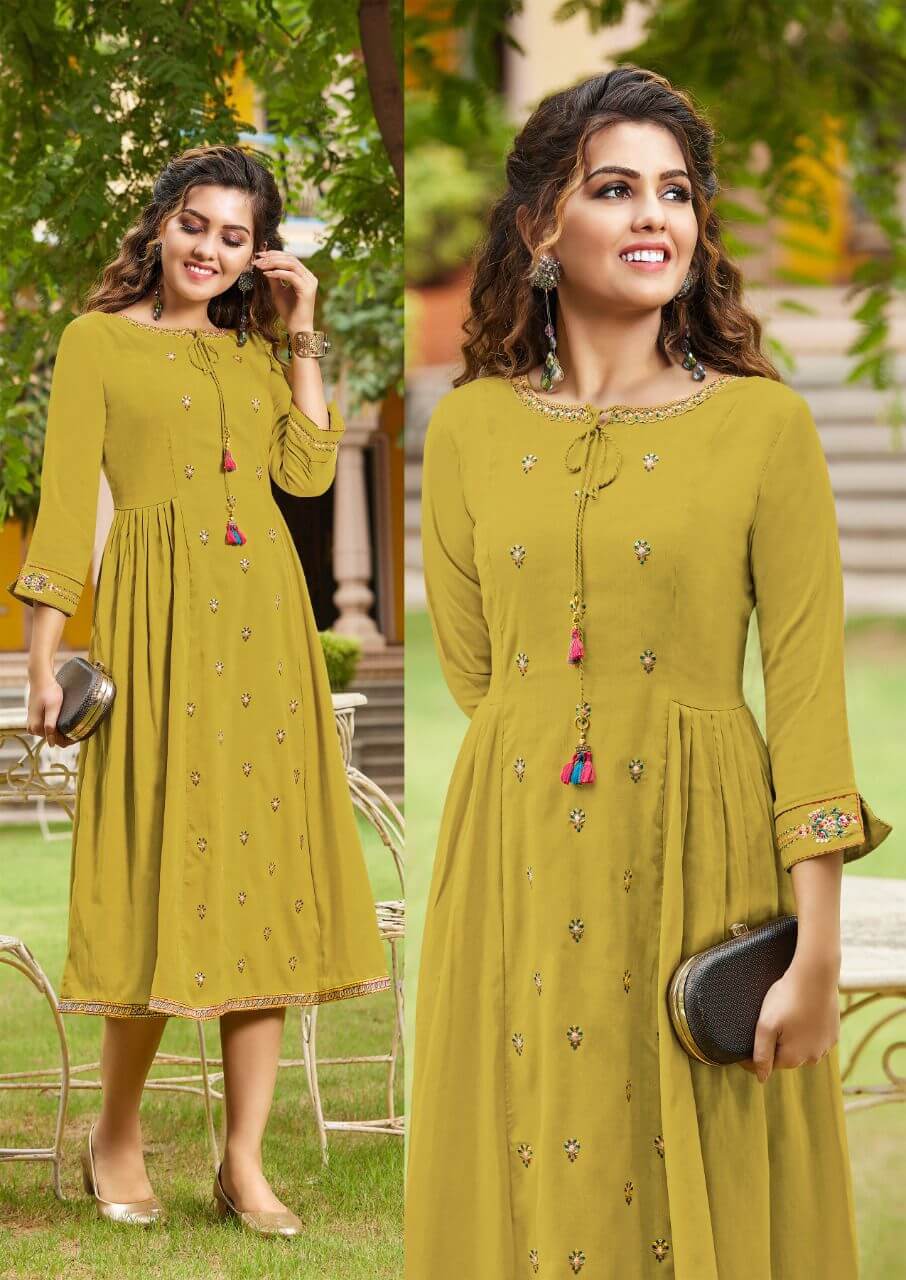 Koodee Shine A Line Kurti Catalog collection 6