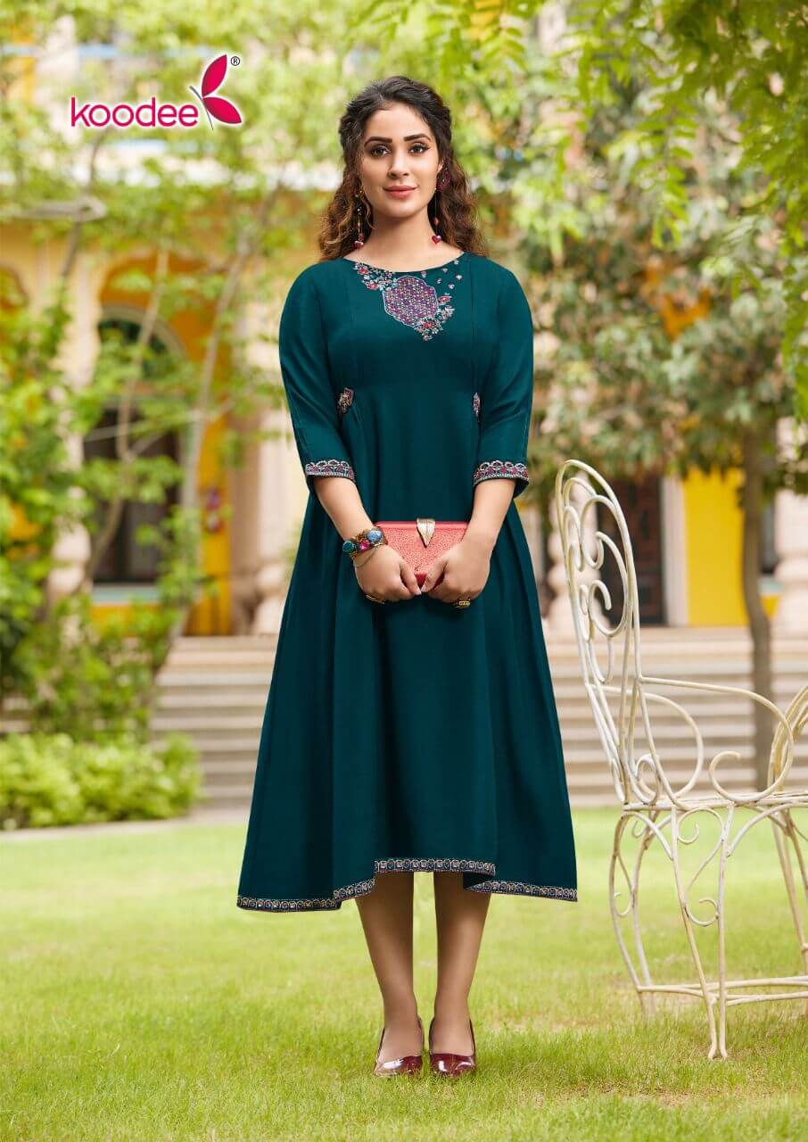 Koodee Shine A Line Kurti Catalog collection 5