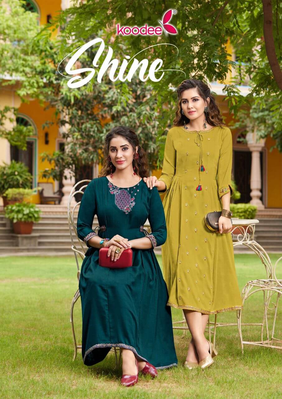 Koodee Shine A Line Kurti Catalog collection 1