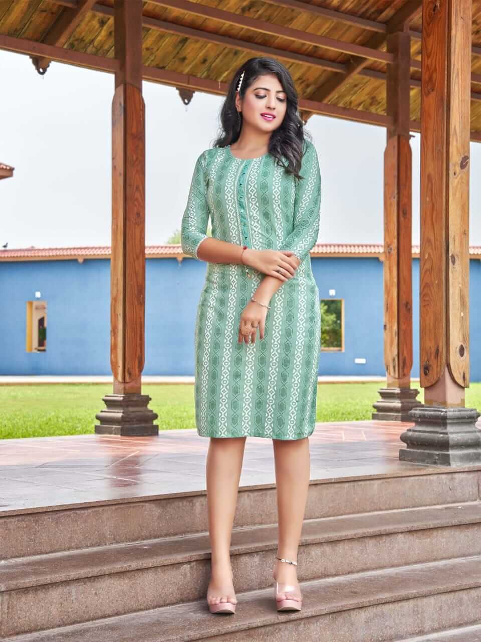 Kinti Batik Rayon Kurti Catalog collection 4