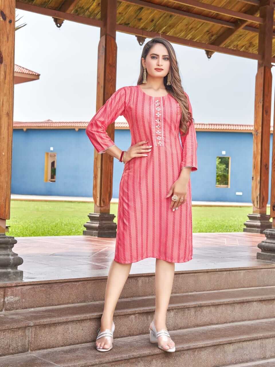 Kinti Batik Rayon Kurti Catalog collection 8