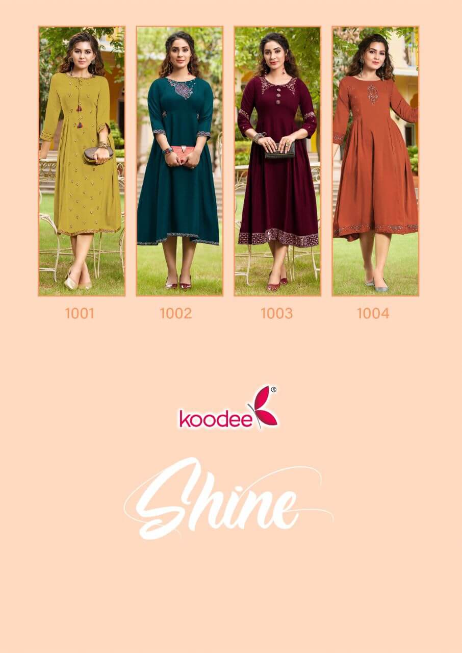 Koodee Shine A Line Kurti Catalog collection 3