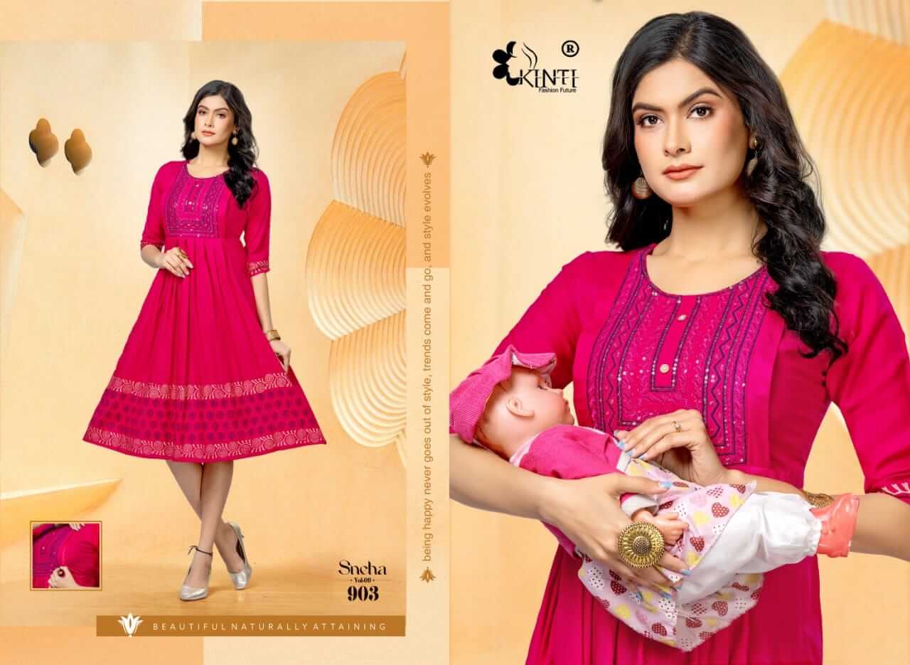 Kinti Sneha vol 8 A Line Kurti Catalog collection 10