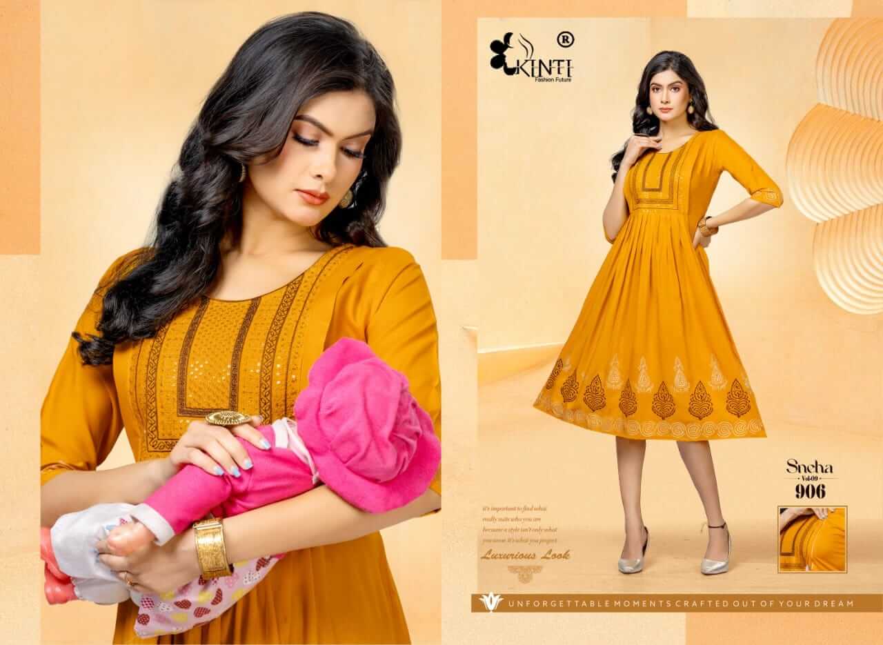 Kinti Sneha vol 8 A Line Kurti Catalog collection 5