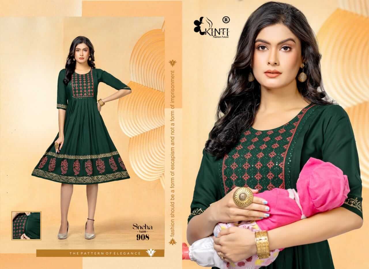 Kinti Sneha vol 8 A Line Kurti Catalog collection 1