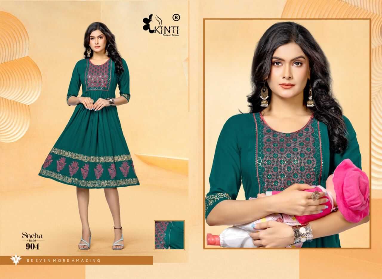 Kinti Sneha vol 8 A Line Kurti Catalog collection 4