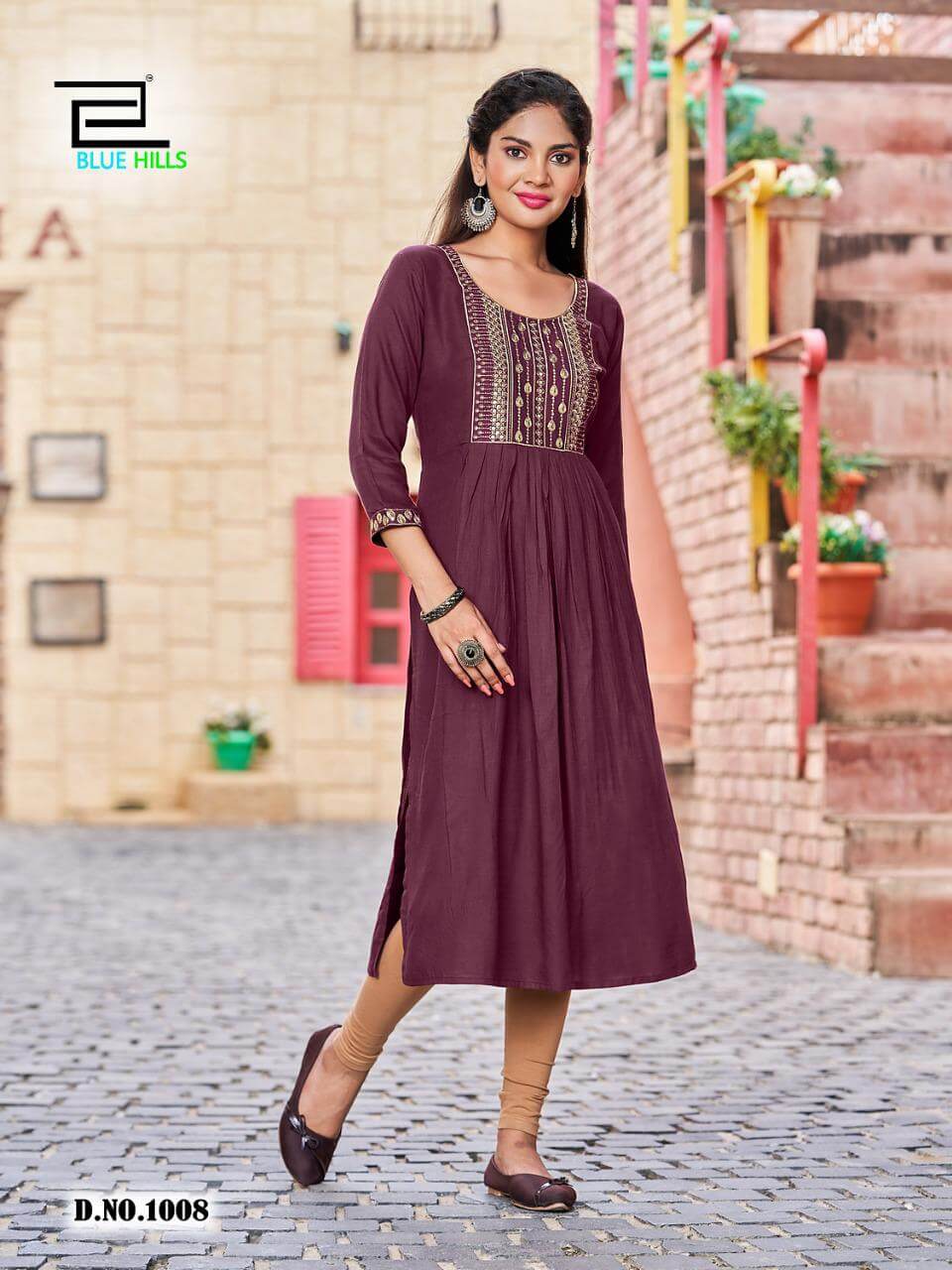 Blue Hills Classic vol 15 Rayon Kurti Catalog collection 1