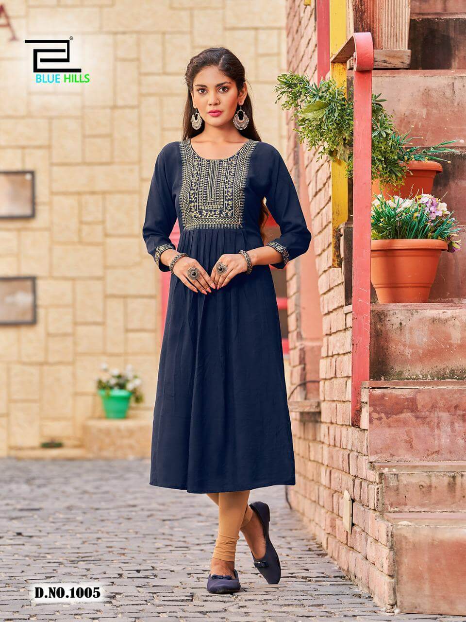 Blue Hills Classic vol 15 Rayon Kurti Catalog collection 8