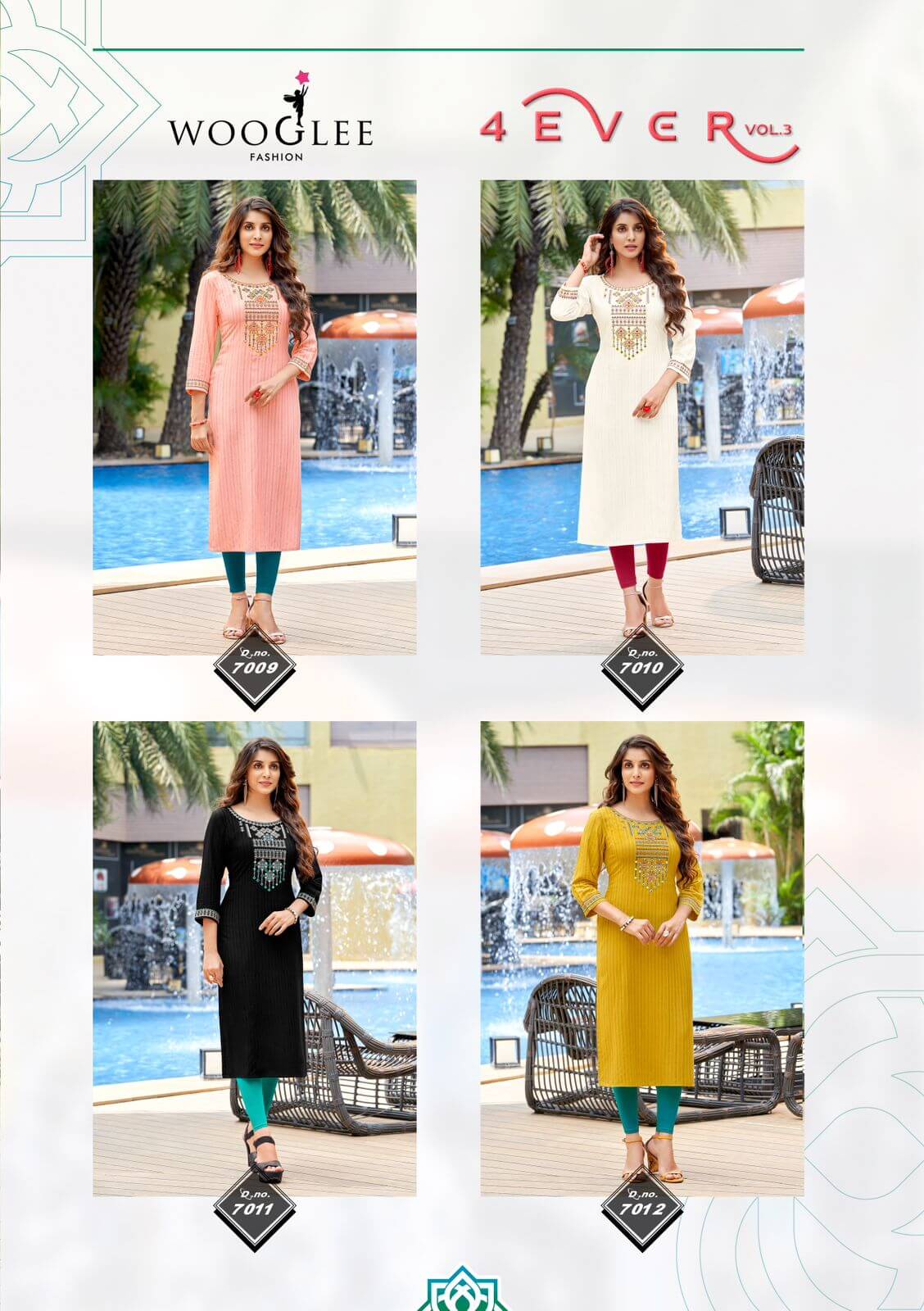 Wooglee 4Eever vol 3 Rayon Kurti Catalog collection 3