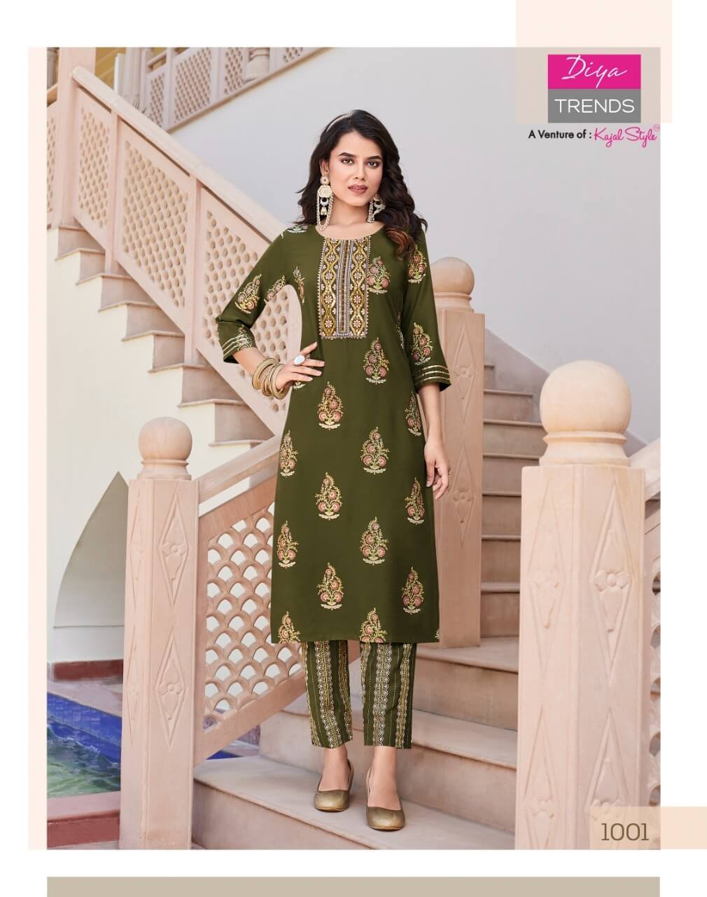 Diya Trends Zoori vol 1 Kurtis with Bottom Catalog collection 7