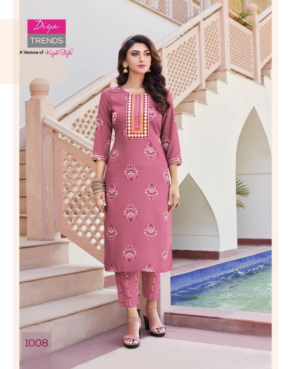 Diya Trends Zoori vol 1 Kurtis with Bottom Catalog collection 8