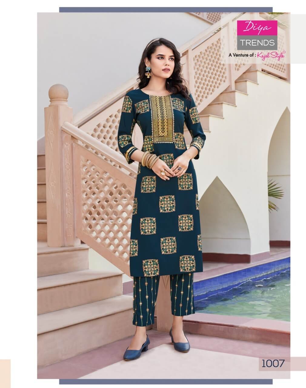 Diya Trends Zoori vol 1 Kurtis with Bottom Catalog collection 10