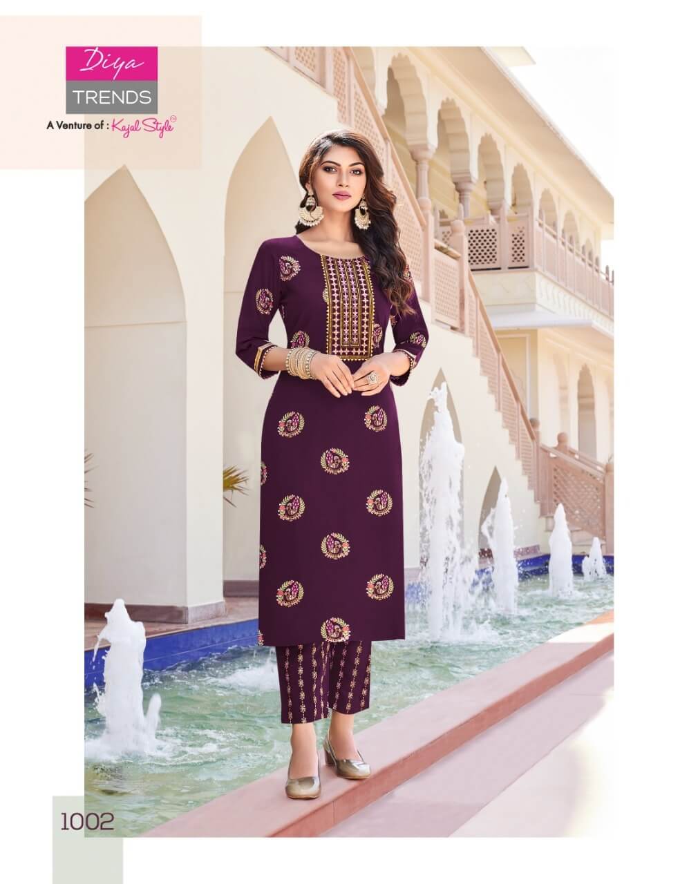 Diya Trends Zoori vol 1 Kurtis with Bottom Catalog collection 5